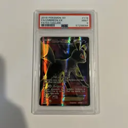 2016 POKEMON XY FATES COLLIDE #119 FULL ART/UMBREON EX PSA 9 - Image 1