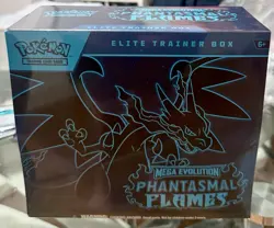 Pokemon TCG Phantasmal Flames ME02 ETB Elite Trainer Box Factory Sealed H - Image 1
