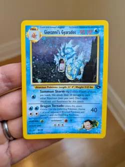 Giovanni’s Gyarados 5/132 Pokemon Gym Challenge Holo LP - Image 1