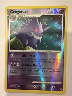 Pokemon TCG Gengar 27/130 Diamond and Pearl Reverse Holo Rare 2007 - Image 1