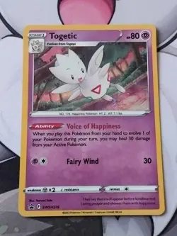 Pokemon TCG Togetic Sword & Shield SWSH276 Holo Promo #1 - Image 1