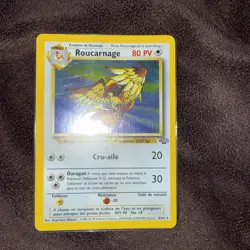 PIDGEOT 2000 Pokemon French Roucarnage Jungle Holo Rare #8/64 - Image 1