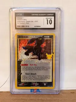 CGC 10 • Pokemon 2021 Umbreon Gold Star #17/17 • Celebrations Set • Holo - Image 1