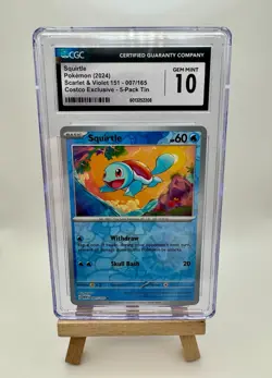 CGC 10 - Squirtle 007/165 (2024) ENG 151 Costco Exclusive Pokemon TCG - Image 1