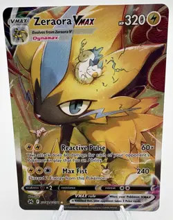 Pokemon Zeraora VMAX GG42/GG70 Crown Zenith Galarian Gallery Art Holo NM - Image 1