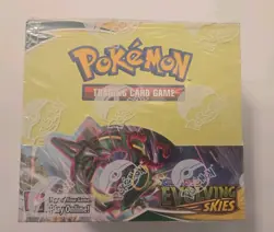 Pokemon TCG Evolving Skies Booster Box w Acrylic Case See Description Hole/Dent - Image 2