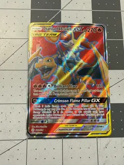 Pokemon Charizard & Braixen GX TAG TEAM Full Art Ultra Rare 212/236 Holo | NM - Image 1