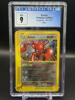 2003 Pokemon Scizor Aquapolis Holo CGC 9 H21/H32 English - Image 1