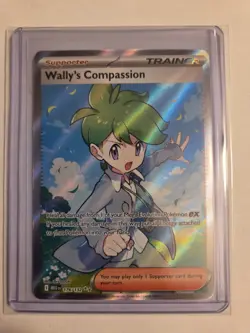 Pokemon TCG Mega Evolution Wally's Compassion #176/132 Full Art NM - Image 1