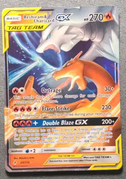 Pokemon - Unbroken Bonds - Reshiram & Charizard GX Tag Team 20/214 - LP/NM - Image 1