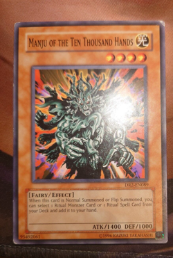 Manju Of The Ten Thousand Hands DR2-EN089 Common Unl Edition Yugioh Card - Image 1