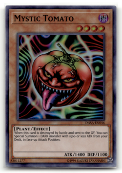 Mystic Tomato DASA-EN046 Super Rare Dark Saviors NM - Image 1