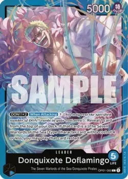 Light Play, English One Piece Donquixote Doflamingo - OP01-060 - L Starter Deck - Image 1