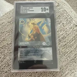 2023 Disney Lorcana Hercules - Divine Hero #215 Enchanted SGC 10 Gem! - Image 1