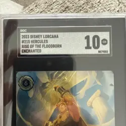2023 Disney Lorcana Hercules - Divine Hero #215 Enchanted SGC 10 Gem! - Image 2