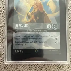 2023 Disney Lorcana Hercules - Divine Hero #215 Enchanted SGC 10 Gem! - Image 3