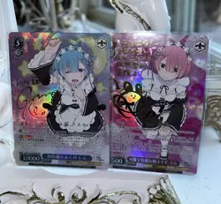 Weiss Schwarz RE ZERO vol.3 RZ/S116-078SP SP Rem & Ram Set FOIL Japanese - Image 1
