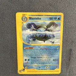 BLASTOISE 37/165 Expedition Base Set - Non Holo Rare Pokemon Card TCG NMint - Image 3