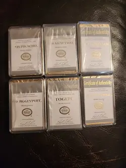 Pokemon 23K gold plated trading cards 1999 Burger King promotion full set - Image 2