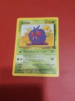 Pokemon Card Jungle Unlimted 1999 Venonat 63/64 WOTC NM - Image 1
