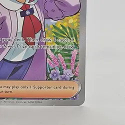 Pokemon TCG Stellar Crown Lacey Trainer Full Art Ultra Rare Holo Card 166/142 NM - Image 4
