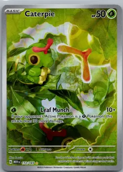 Caterpie 172/165 Illustration Rare Pokemon Card SV: Scarlet & Violet 151 - Image 1