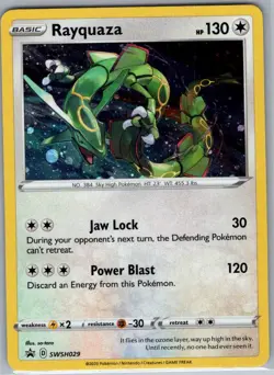 Rayquaza SWSH029 Black Star Promo - Pokemon Card - NM - Image 1