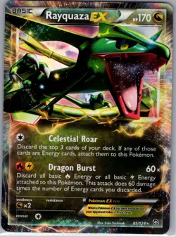 Rayquaza EX 85/124 Dragons Exalted - Pokemon Card - MP - Image 1