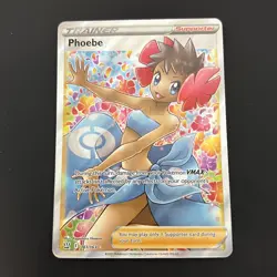 Pokemon TCG Phoebe Full Art Ultra Rare Battle Styles Card 161/163 NM/M Condition - Image 1