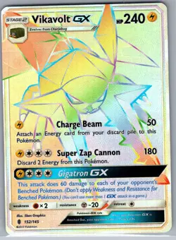 Vikavolt GX (Secret) 152/145 SM - Guardians Rising - Pokemon Card - NM - Image 1