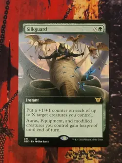 MTG Card: Silkguard (Kamigawa: Neon Dynasty) EXTENDED ART - Image 1
