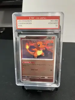 CHARMANDER 2025 HOLO FOIL #011/94 Pokemon Card GRADED 10 TCG CCG - Image 1
