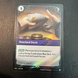 Stacked Deck 183/298 - Riftbound Organized Play Promotional Cards Foil NM - Rift - Image 1