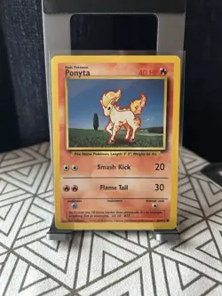 Pokemon TCG Ponyta Base Set, Unlimited Common Card 60/102 - Image 1