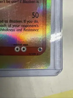 2003 Pokemon Card - Ruby & Sapphire 15/109 - BLAZIKEN (reverse holo) - Image 4