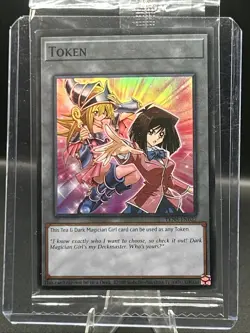 Yugioh Token: Tea & Dark Magician Girl Token Card Holo TKN5-EN022 Konami sealed - Image 1