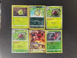 Ariados Full Art Trainer (+3/2 RevHOLO)+Spinarak (x2/1 Rev HOLO) 6-card lot PWE - Image 1