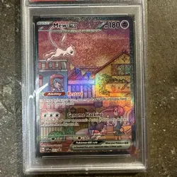 Pokemon Mew ex #053 SV: Scarlet & Violet 151 UPC Promo Card PSA 9 - Image 2