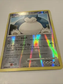 2007 POKEMON Card TCG Snorlax 37/130 Diamond and Pearl - Reverse HOLO Rare - Image 2