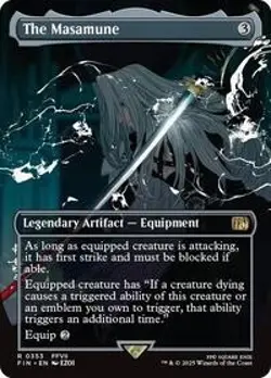 Foil - The Masamune (Borderless) - 353 / NM / English MTG - Image 1