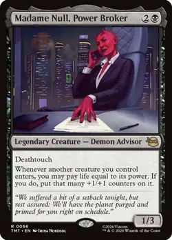 NM Madame Null, Power Broker, MTG, TMNT, Magic the Gathering, 66 - Image 1