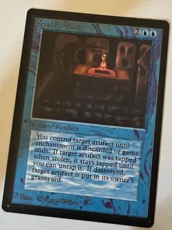 Magic the Gathering MTG Beta Steal Artifact NM (Beta Bob) - Image 1
