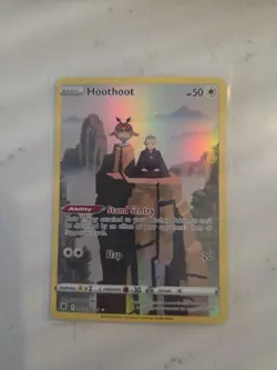 Pokemon Hoothoot Holo Card TG12/TG30 Astral Radiance Ultra Rare 50 HP TCG - Image 1