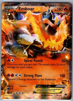 Emboar EX 14/122 XY - BREAKpoint - Pokemon Card - LP - Image 1
