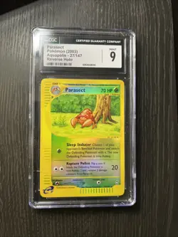 Pokemon Aquapolis PARASECT Reverse Holo CGC 9 Mint - Image 1