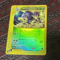 Pokemon TCG Weezing 70/165 Reverse Holographic Rare Expedition - Image 1
