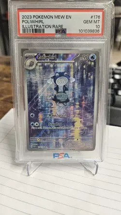 Poliwhirl Illustration Rare #176 PSA 10 GEM MT 2023 Pokemon MEW English - Image 1
