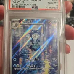 Poliwhirl Illustration Rare #176 PSA 10 GEM MT 2023 Pokemon MEW English - Image 5