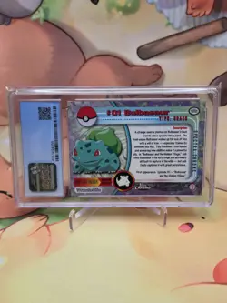 Bulbasaur 2000 Topps Chrome Pokemon T.V. #1 Spectra Chrome CGC Mint 9 - Image 2