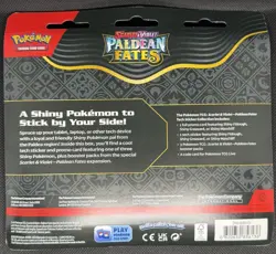 Pokemon TCG Paldean Fates Tech Sticker Collection - Fidough - 3 Booster Packs - Image 2